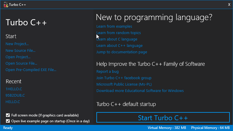 How to install Turbo C++: Compile and Run a C++ Program