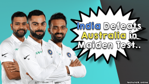 India outstanding maiden Test Win Against Australia