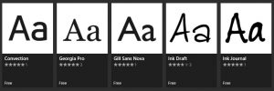 Store Fonts in Windows 10