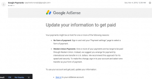 Update Your Information to Get Paid on Google AdSense