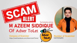 SCAM ALERT: ADVER TOLET BY M. AZEEM SIDDIQUE