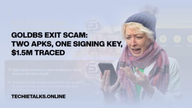 GoldBS Exit Scam: Two APKs, One Signing Key, $1.5M Traced